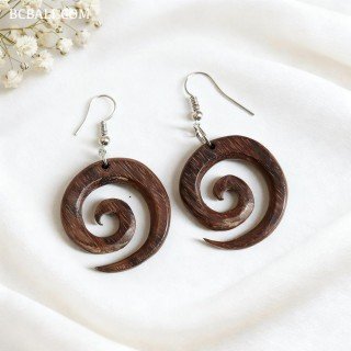 New Fresh Design Wood Earrings Fresh Look